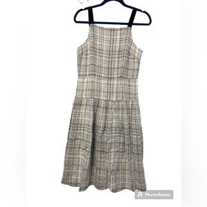 Donna Morgan Linen Blend Fit and Flare Dress Size 8